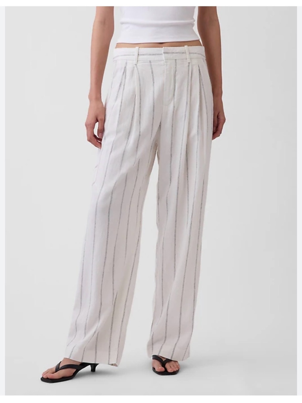 GAP 365 High Rise - Linen Blend - Trousers
